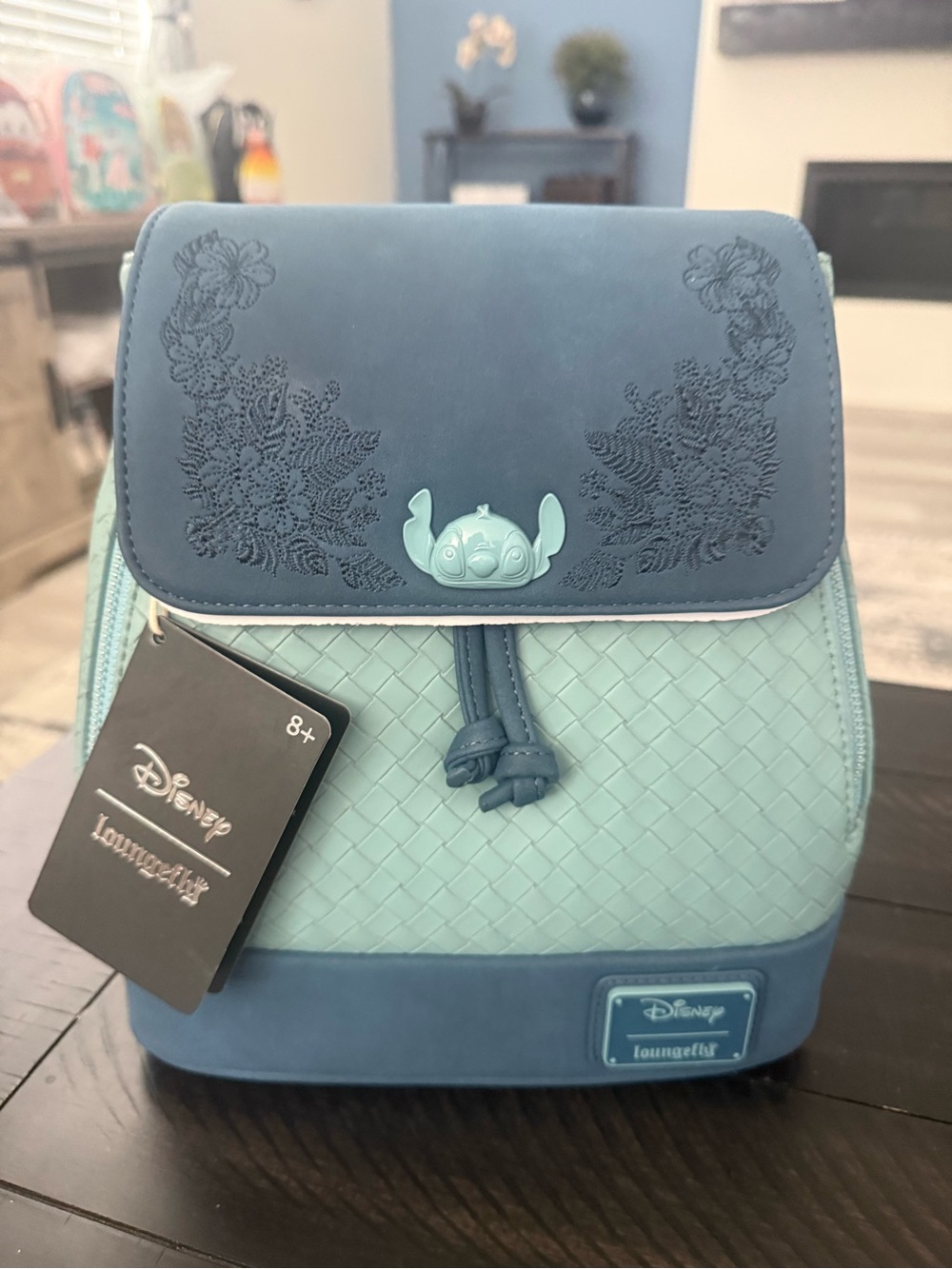NWT Disney Loungefly Stitch Mini Backpack - Teal & Navy